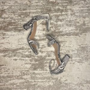 Snake print low Heel